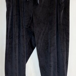 Victoria's Secret Black Velvet Joggers
